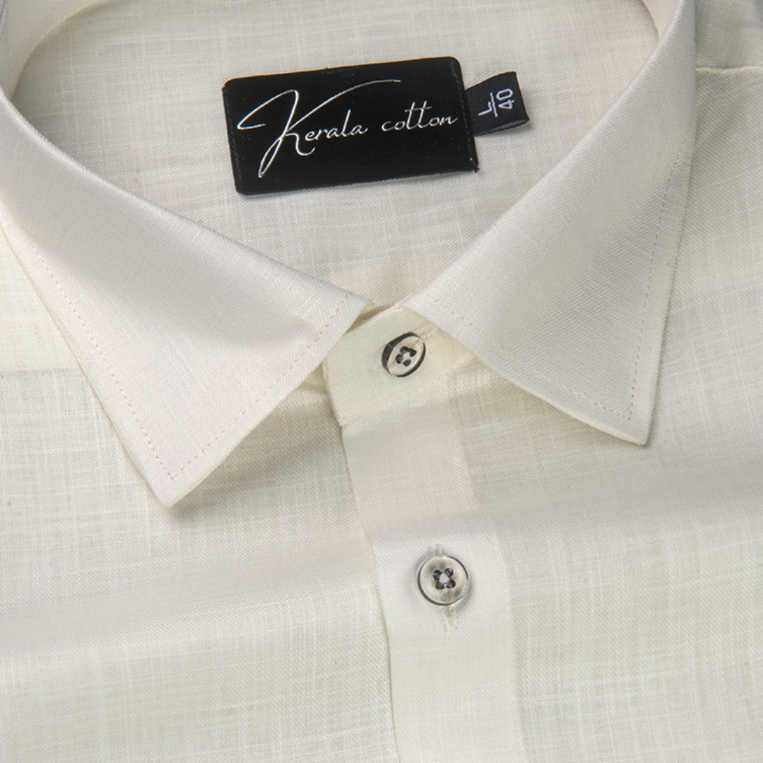 Bristol Linen Cream Colour Shirts For Men