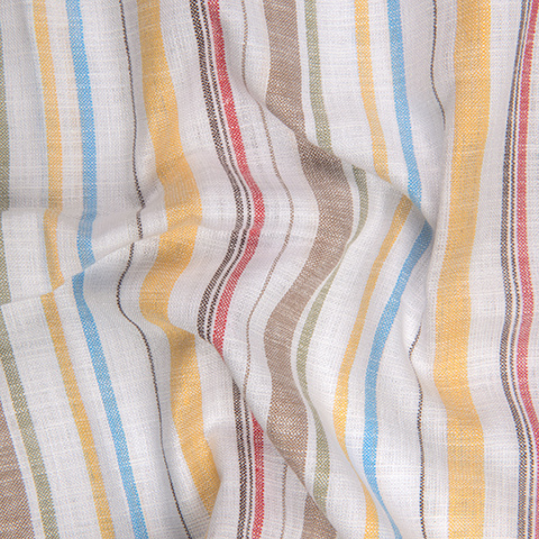Oxford Multiple Brown White Strip Shirts for Men