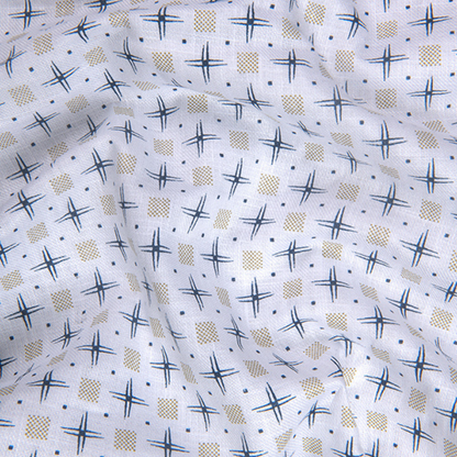 Turkey Cotton White with Plus Sign Print Shirts for Men