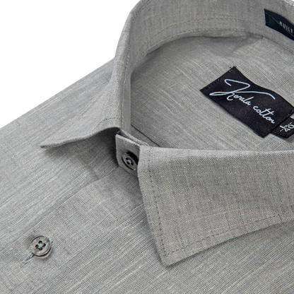 Linen Khadi Light Grey Colour Shirts For Men