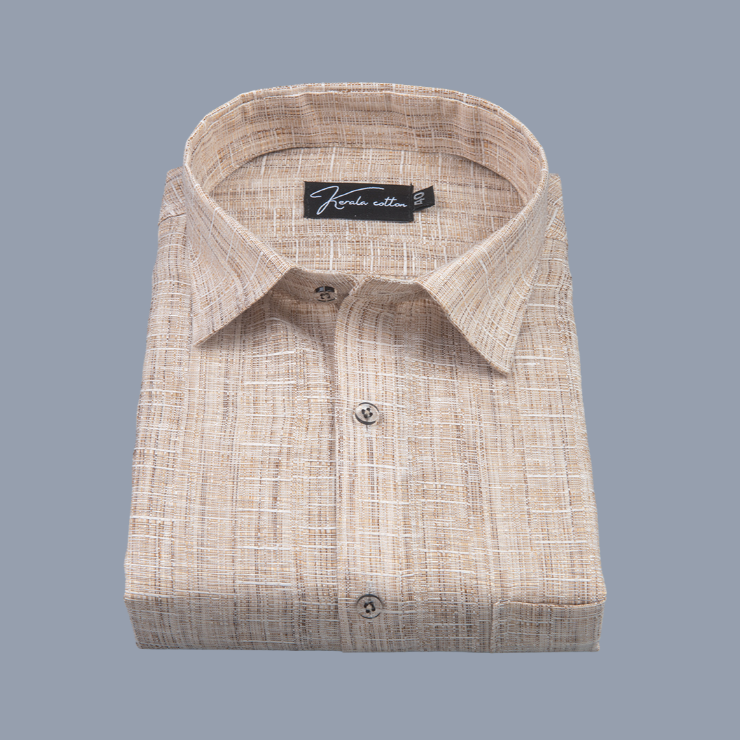 Linen khadi Dark Fone Colour Shirts For Men