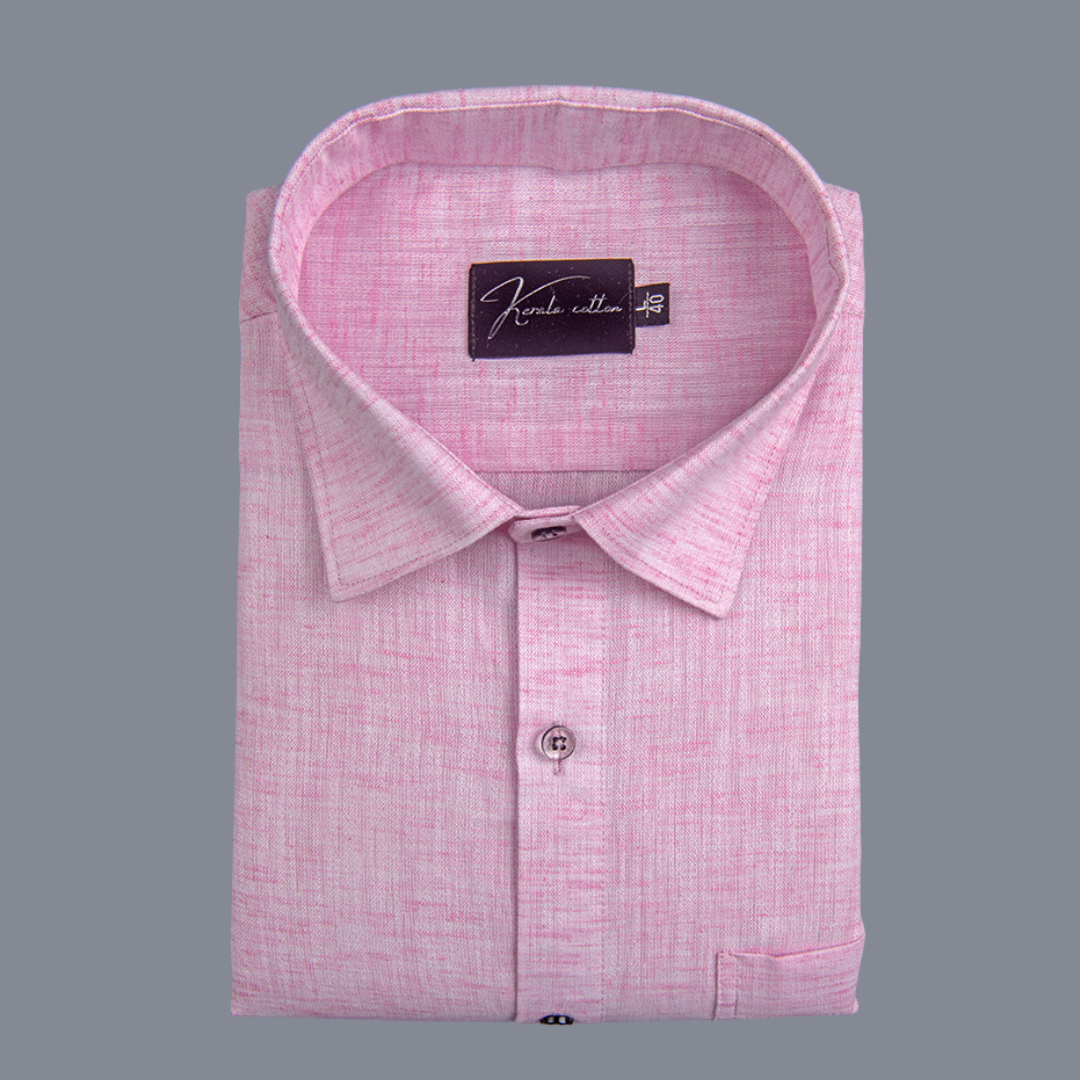 Linen Pink Colour Cotton Shirts