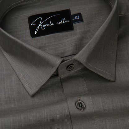Bristol Linen Steel Grey Colour Shirt For Men