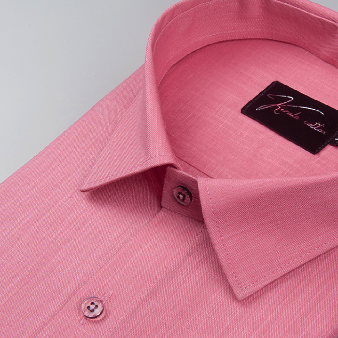 Bristol Linen Dark Pink Colour Shirts for Men