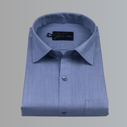 Bristol Linen Dark Sea Blue Colour Shirts For Men