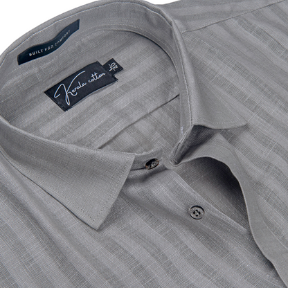 Linen Linning Gray Colour Shirts For Men