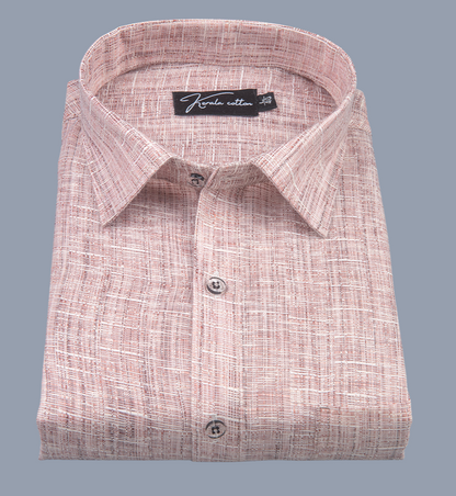 Linen khadi Light Marrun Colour Shirts For Men