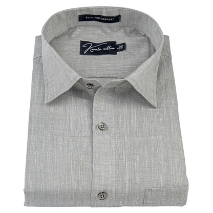 Linen Khadi Light Grey Colour Shirts For Men