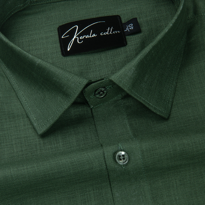 Bristol Linen Green Colour Shirts For Men