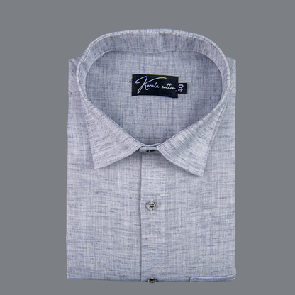 60 Lea Pure Linen Light Grey Colour Shirts for Men