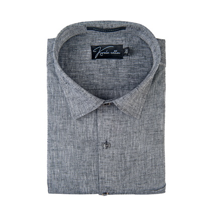 100% Linen Prime Gray Colour Shirts For Men