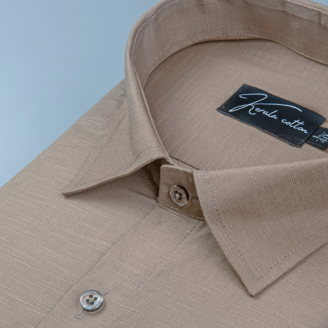 Dark fone Lining Texture Cotton Shirts for Men
