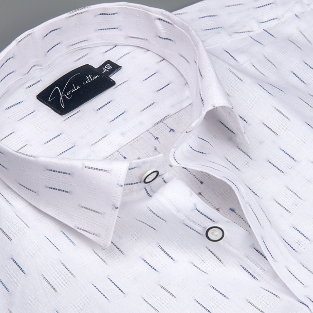 Linen New Butta White with Tine Line Shirts