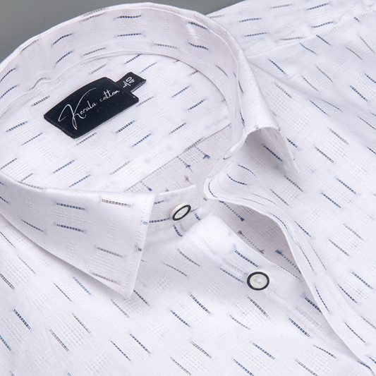 Linen New Butta White with Tine Line Shirts