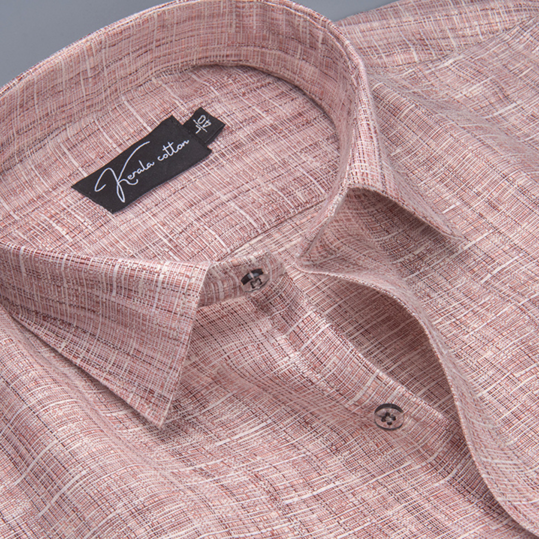 Linen khadi Light Marrun Colour Shirts For Men