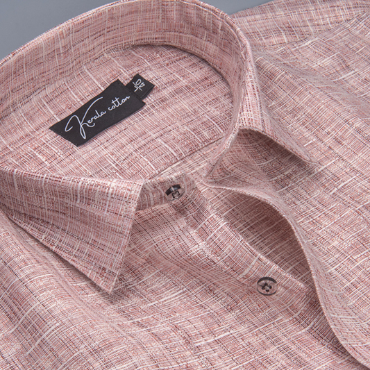 Linen khadi Light Marrun Colour Shirts For Men