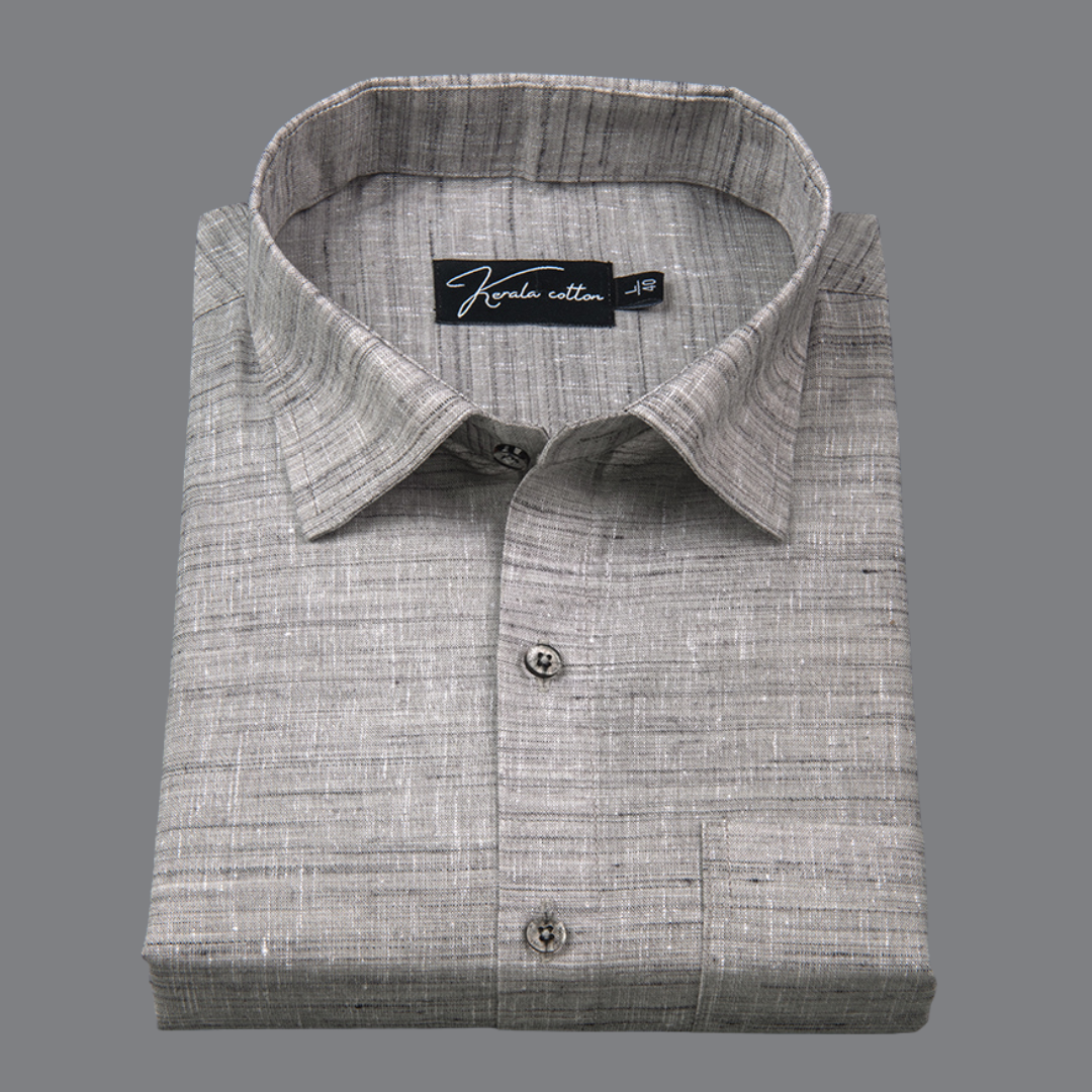 Swadeshi Khadi Gray Colour Shirts for Men