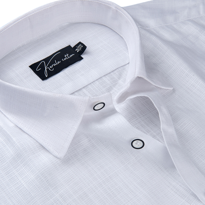 Matty Linen White Shirts for Men