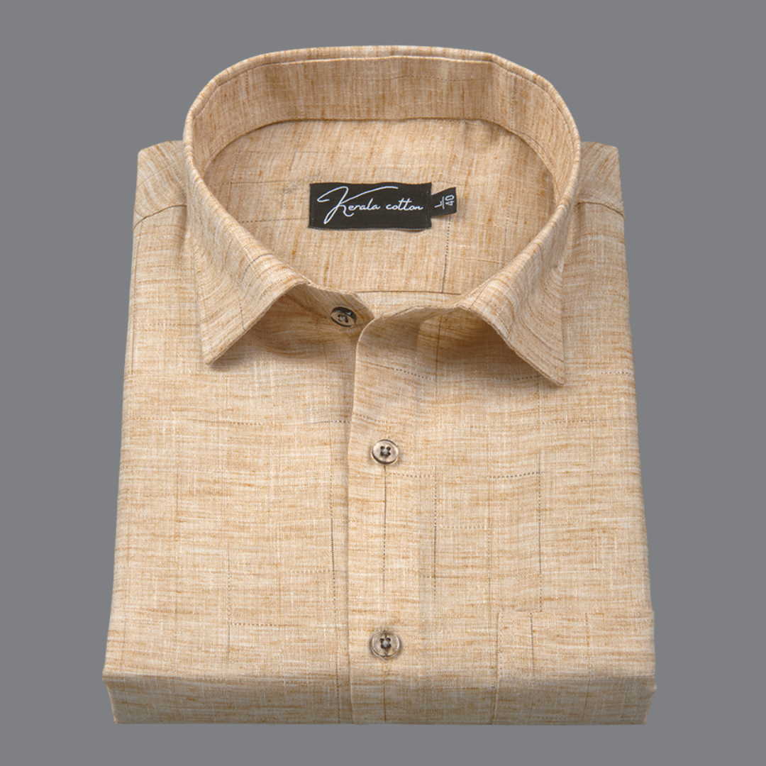 Mofatlal Khadi Golden Fone Checks Shirts for Men