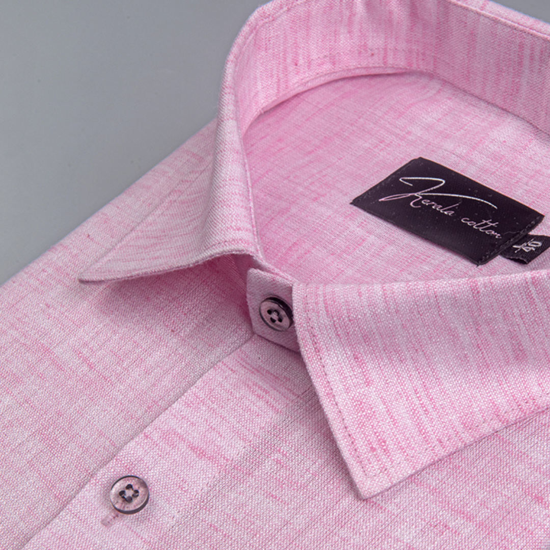 Linen Pink Colour Cotton Shirts