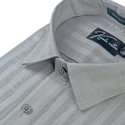 Linen Linning Gray Colour Shirts For Men