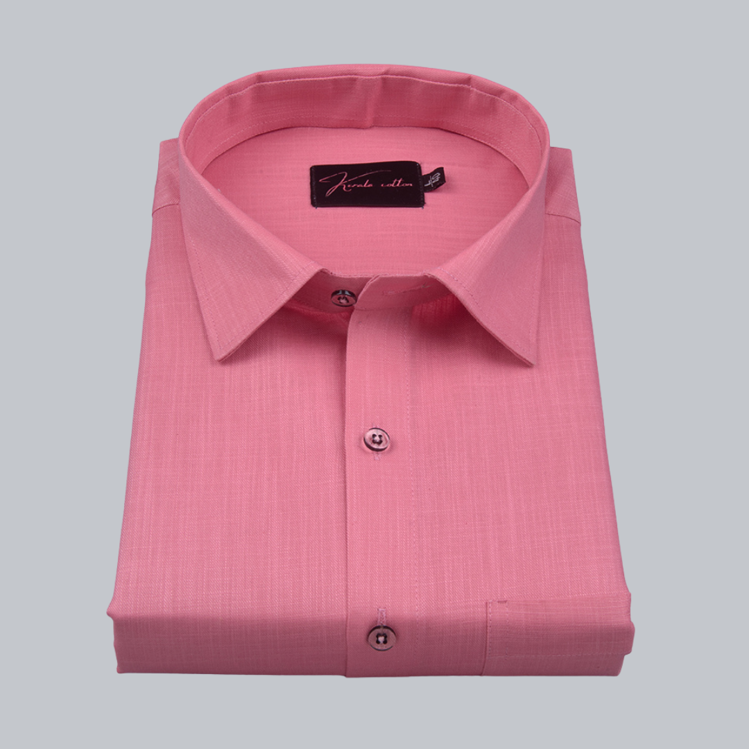 Bristol Linen Dark Pink Colour Shirts for Men