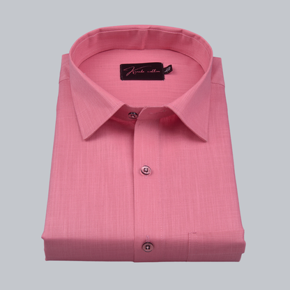 Bristol Linen Dark Pink Colour Shirts for Men