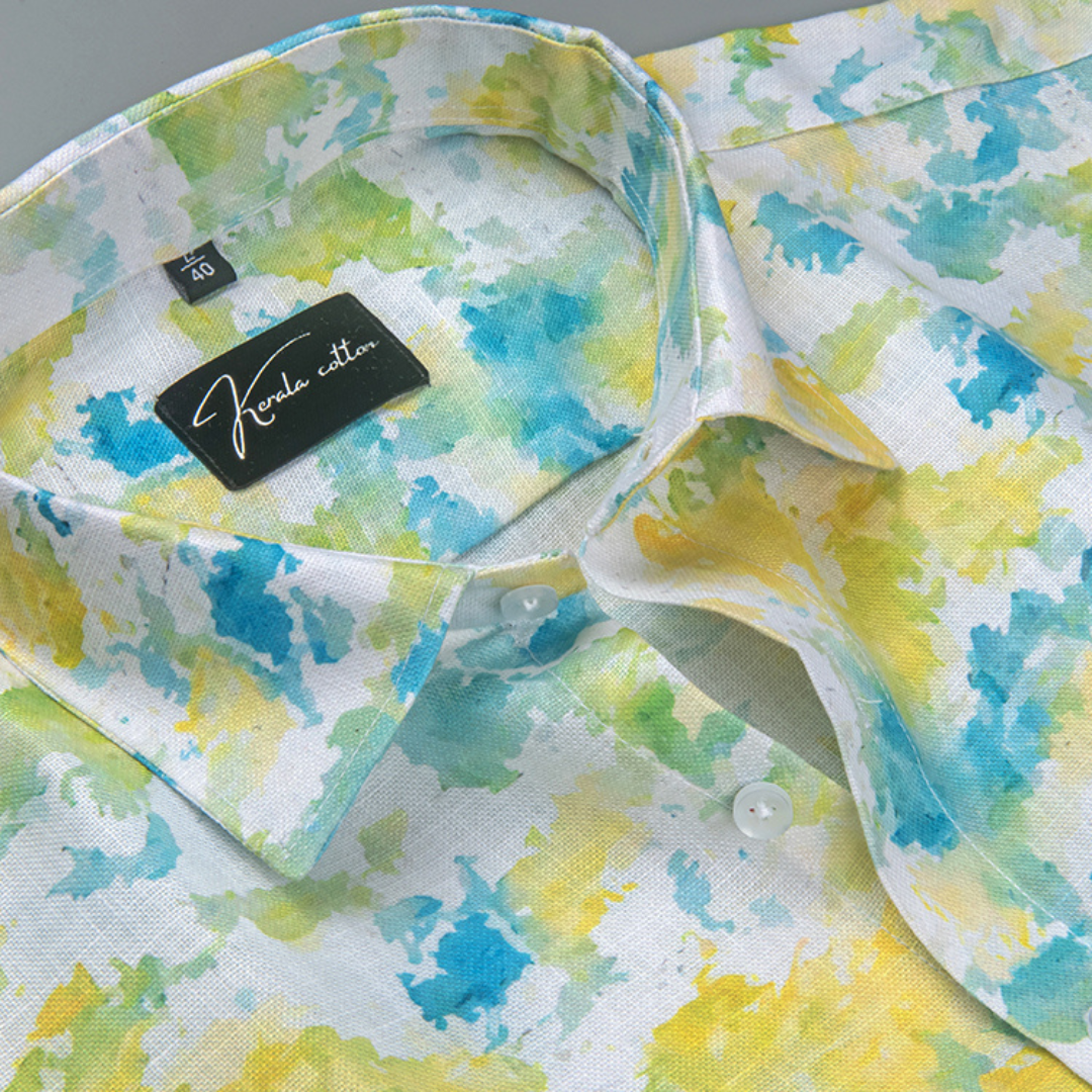 Rusiyano Linen Lamon Rama Mix Print Shirts for Men