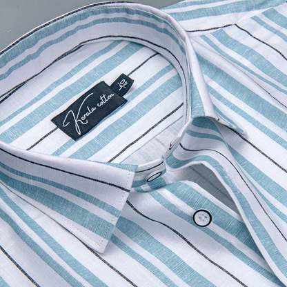 Oliver Linen White With Light Rama Linning Shirts for Men