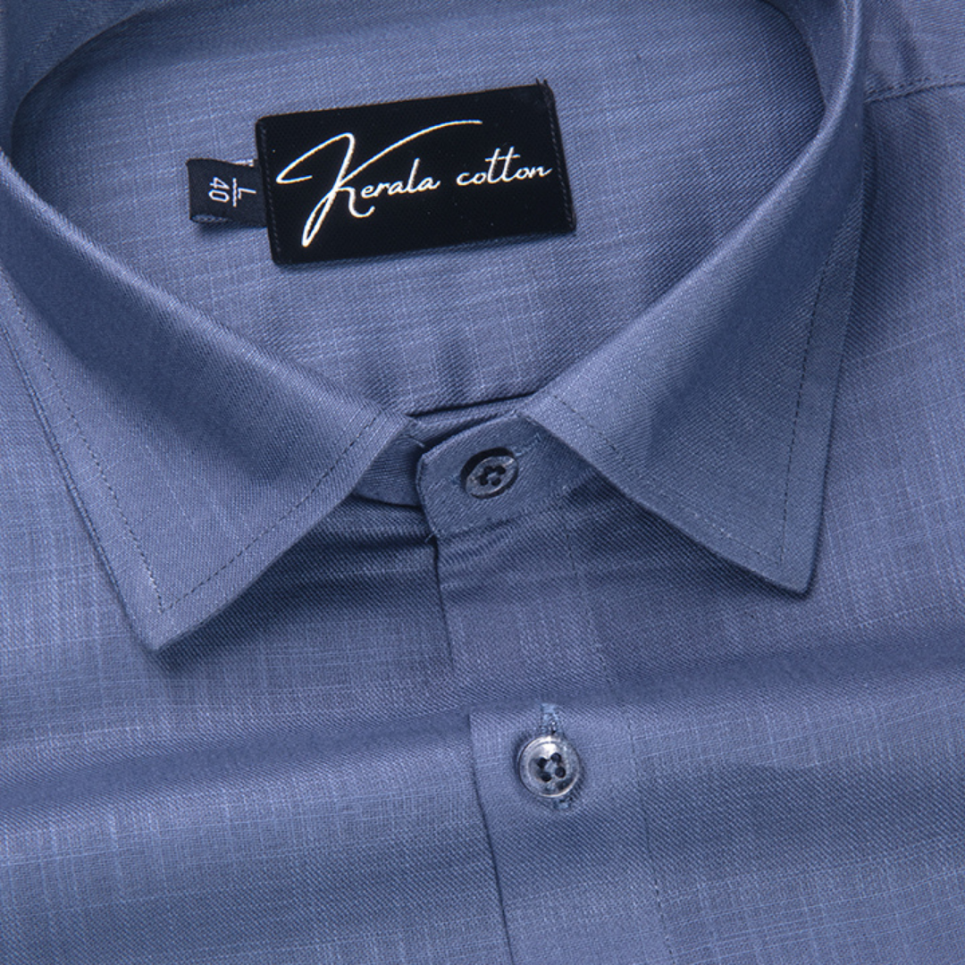 Bristol Linen Dark Sea Blue Colour Shirts For Men