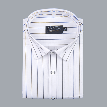 Turkey Linen White with Dark Gray Lining Shirts for Men