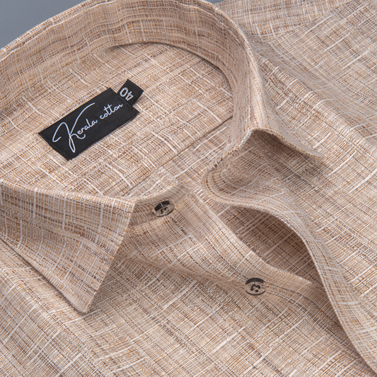 Linen khadi Dark Fone Colour Shirts For Men