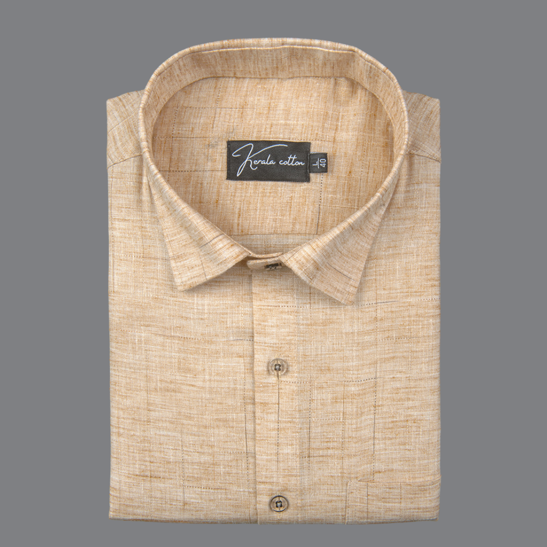 Mofatlal Khadi Golden Fone Checks Shirts for Men
