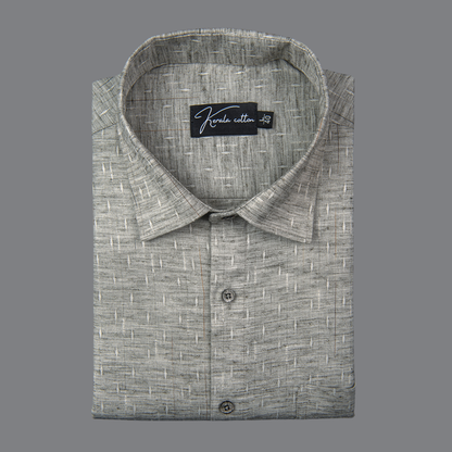 Mofatlal Butta Khadi Gray Colour Shirts for Men