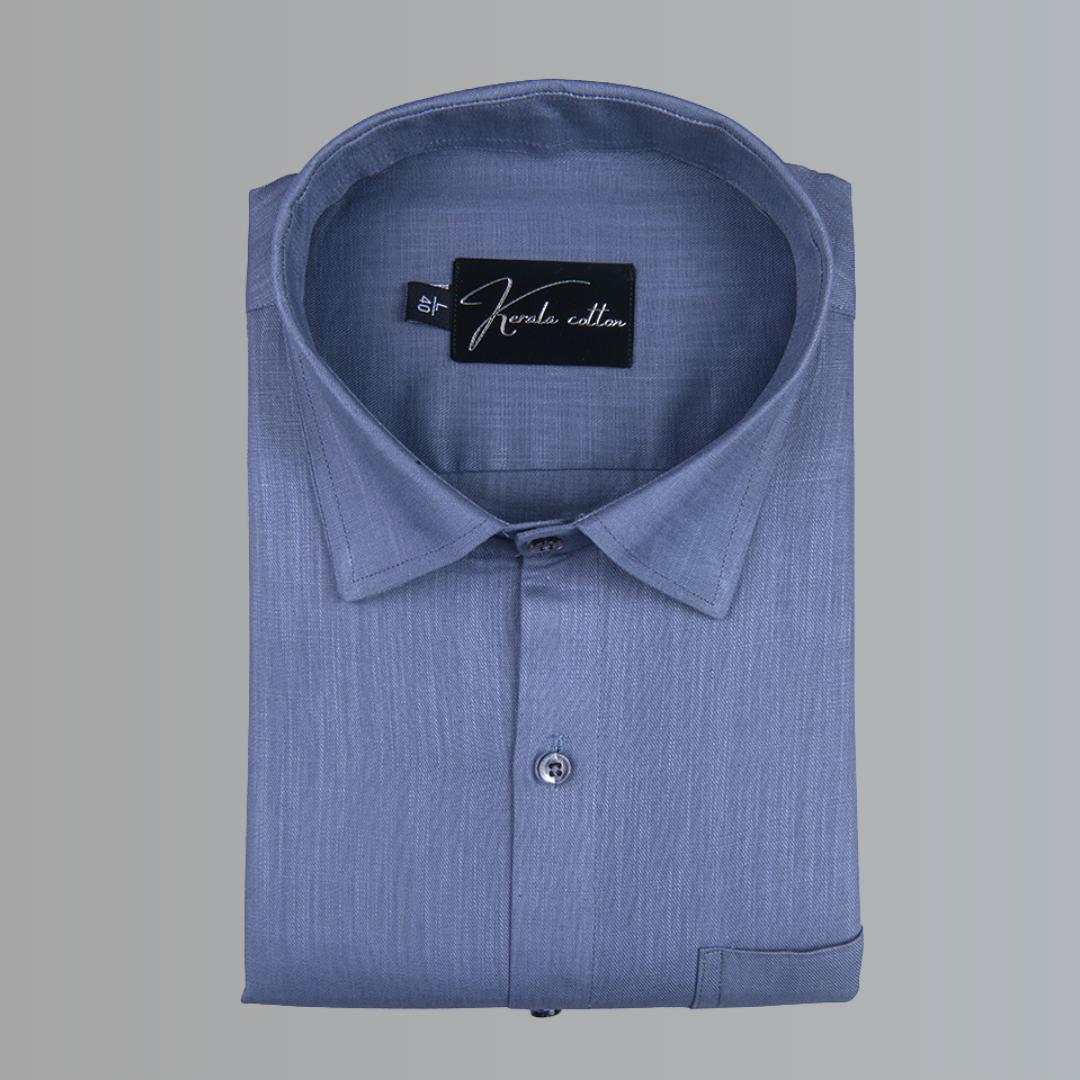 Bristol Linen Dark Sea Blue Colour Shirts For Men