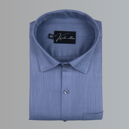 Bristol Linen Dark Sea Blue Colour Shirts For Men