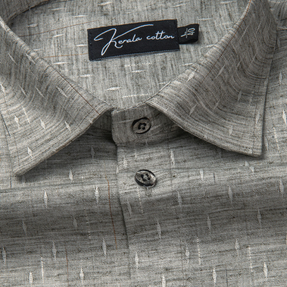 Mofatlal Butta Khadi Gray Colour Shirts for Men