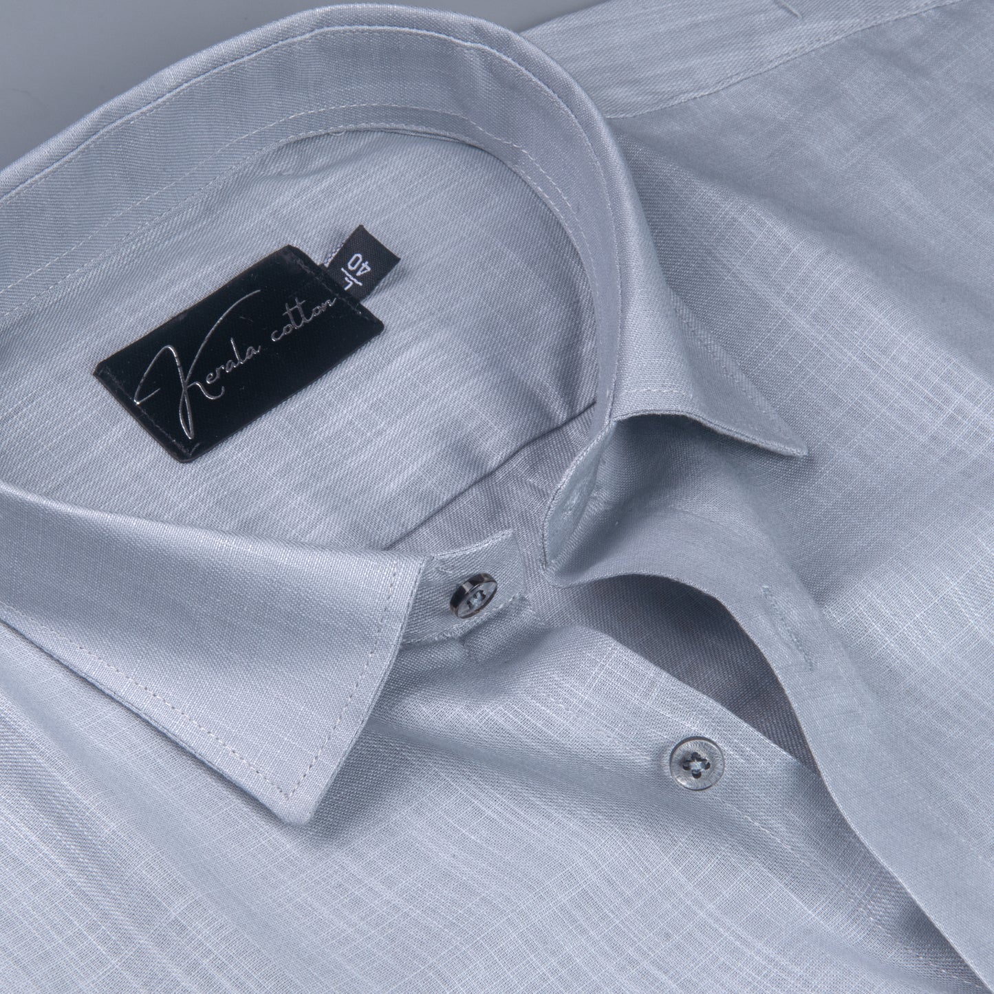 Bristol Linen Light Grey Colour Shirts For Men