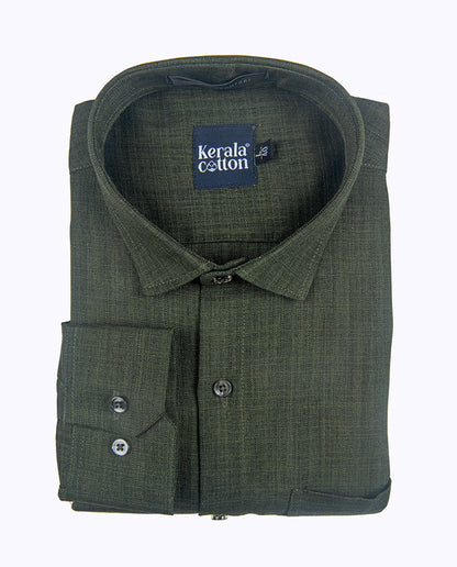 Imported  Linen Green Colour Shirts for Men