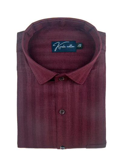 Linen Linning Marrun Colour Shirts For Men