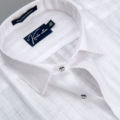 Linen Linning White Colour Shirts For Men