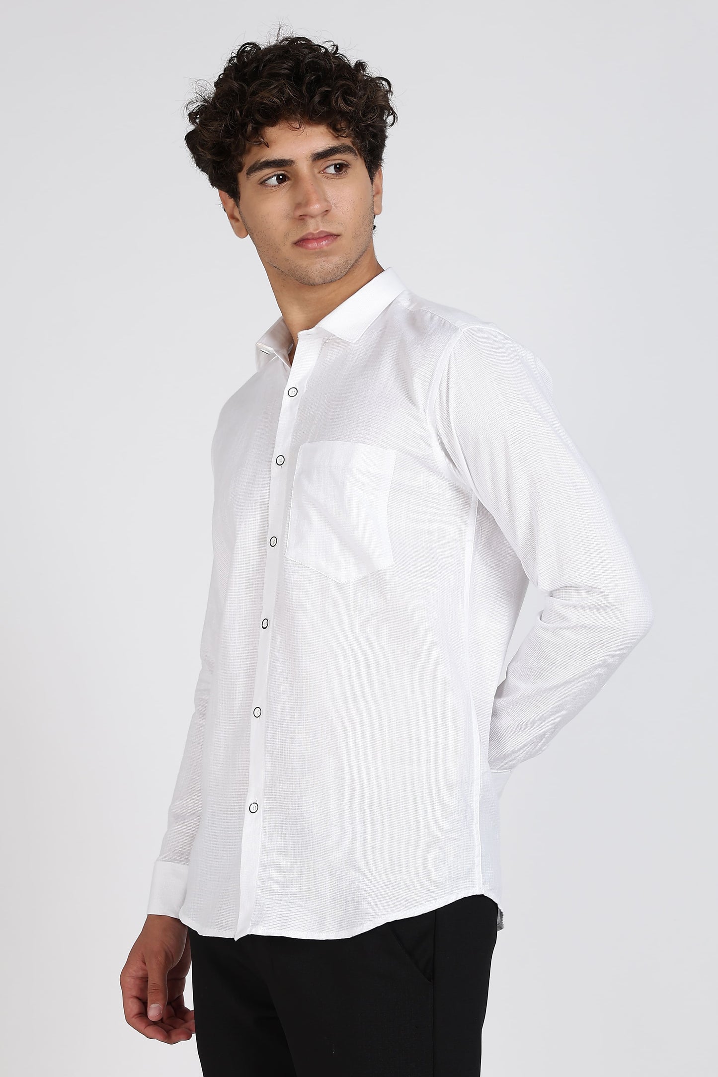 Belgium Casa Linen Prime White Shirts For Men