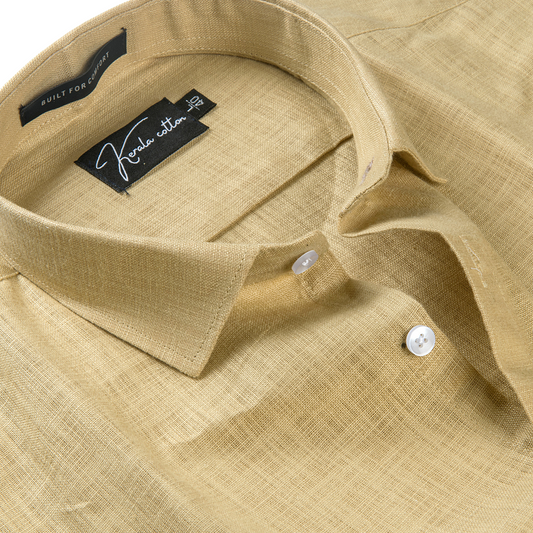 Fone Colour Linen Cotton Shirt for Men