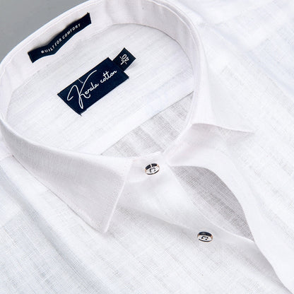 Linen Linning White Colour Shirts For Men