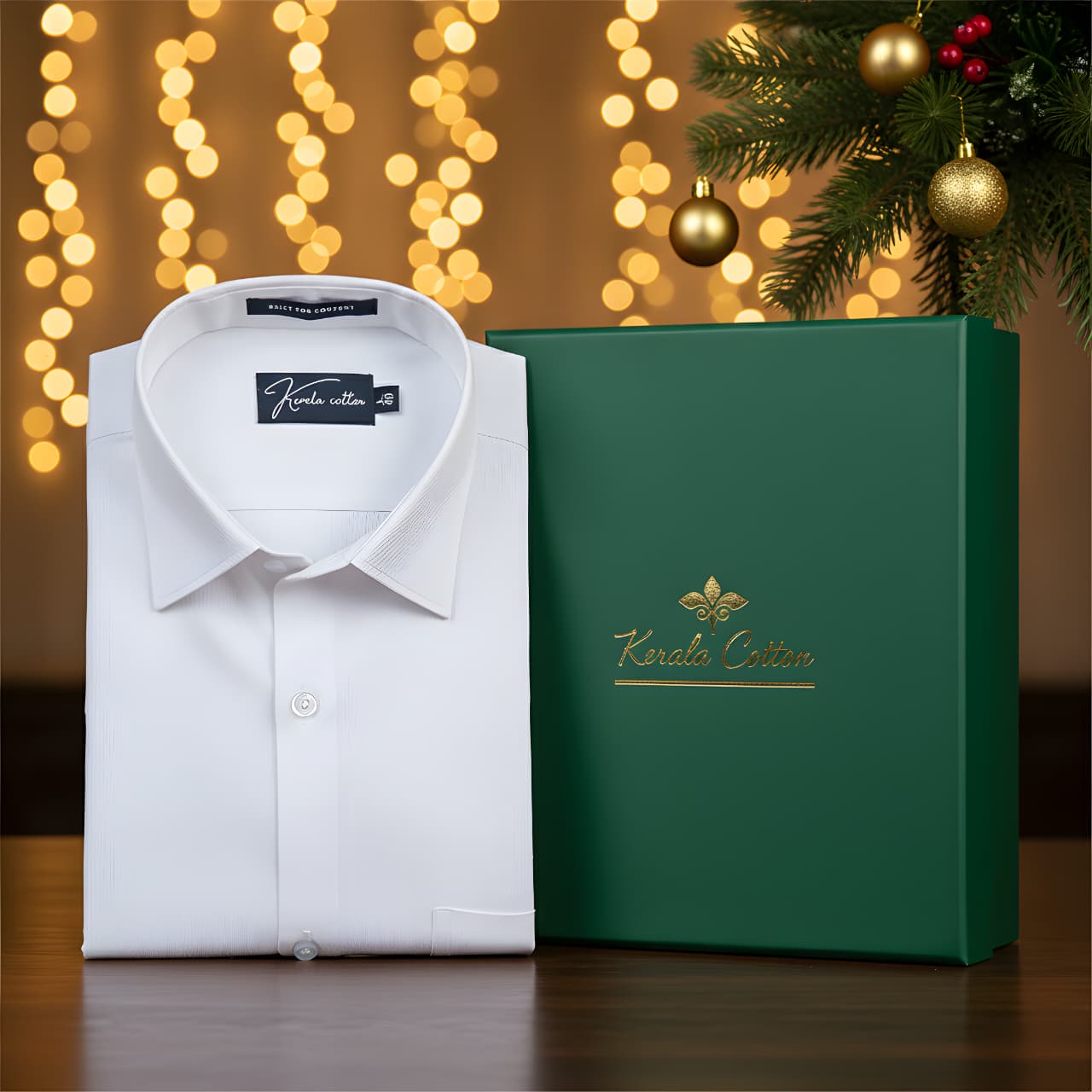 Dobby Special White Shirt For Mens