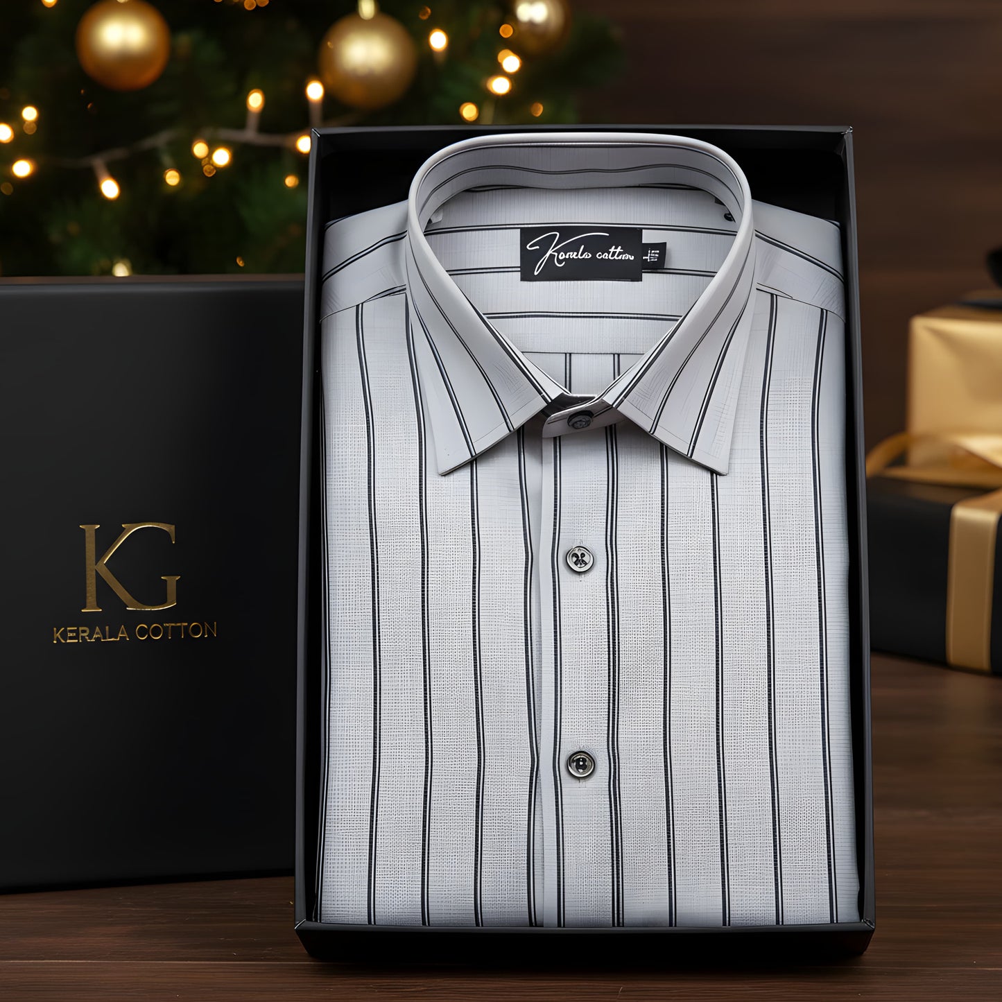 Nove Gray with Black Lining Shirts for Men