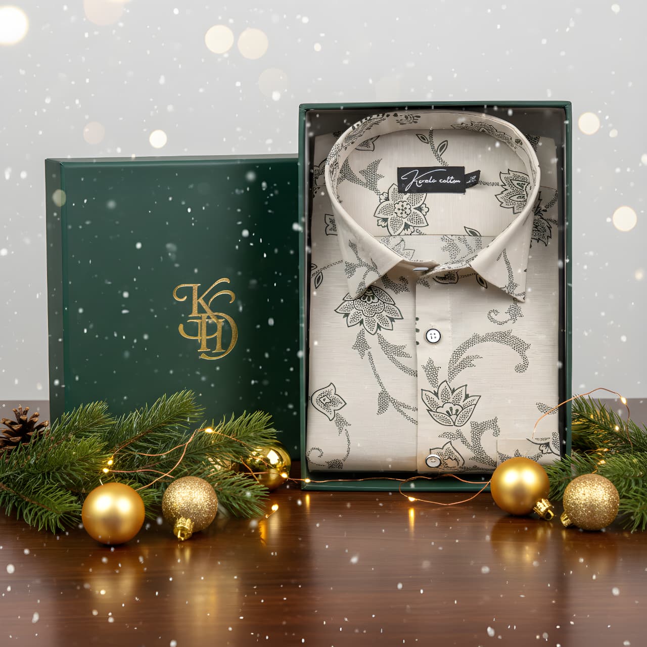 Sidney Linen fone with Mahendi Flower Print Shirts for Men