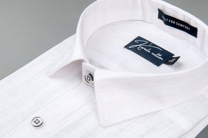 Linen Linning White Colour Shirts For Men