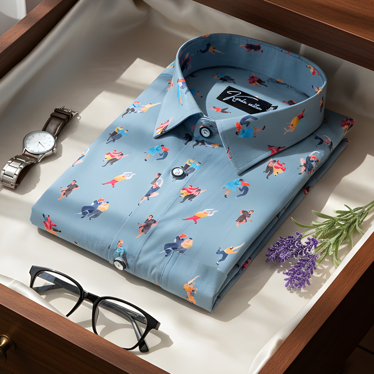 Digital Rama with Couple Print Shirts for Men