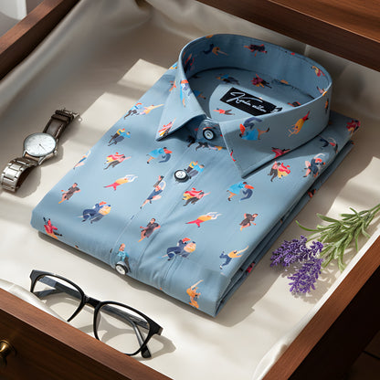 Digital Rama with Couple Print Shirts for Men
